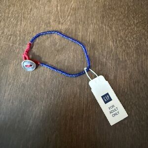 Gap Blue Beaded Bracelet For Adults Only New With Tag